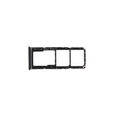 Tiroir pour double cartes SIM et Micro SD pour Galaxy A9 2018 Noir photo 2