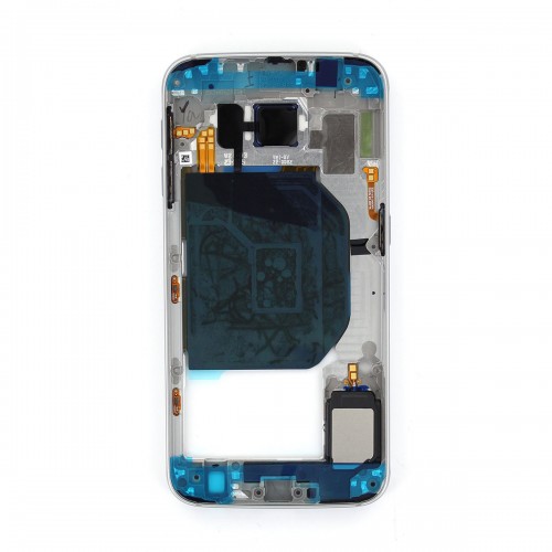 Châssis intermédiaire avec contour métal pour Galaxy S6 Noir photo 2