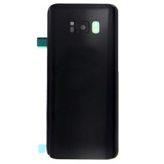 Vitre arrière compatible pour Galaxy S8 Noir Carbone photo 1