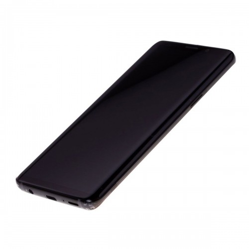 Ecran complet original sur châssis pour Galaxy S9 Noir Carbone photo 2