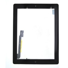 Vitre tactile complète avec bouton home pour iPad 3 Noir photo 1