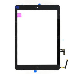 Vitre tactile complète avec bouton home pour iPad 5 2017, iPad Air Noir photo 1