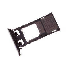 Tiroir pour cartes SIM et Micro SD pour Xperia XZ / XZ Dual Noir photo 1