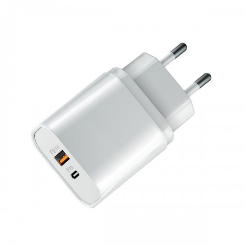 Chargeur secteur 2 ports USB et type-C avec Quick Charge 20W avec affichage LED photo 3