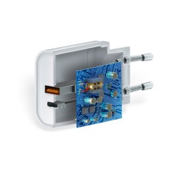 Chargeur secteur 2 ports USB et type-C avec Quick Charge 20W avec affichage LED photo 4
