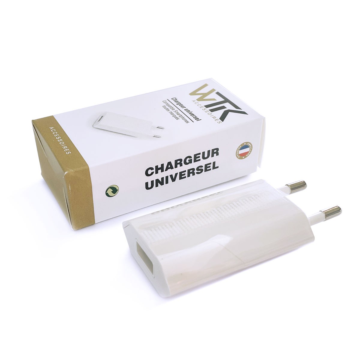 Chargeur secteur USB 1A
